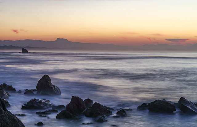 Coucher de soleil a Ilbarritz