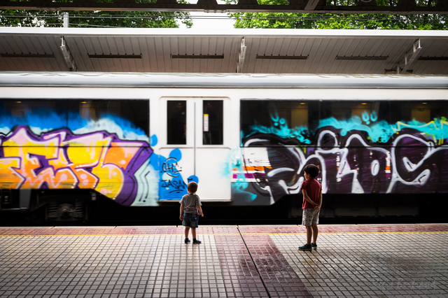 L'enfant qui attendait un train