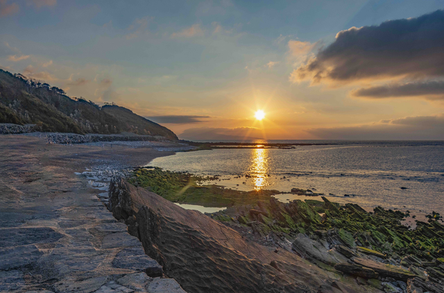 coucher de soleil a Guethary